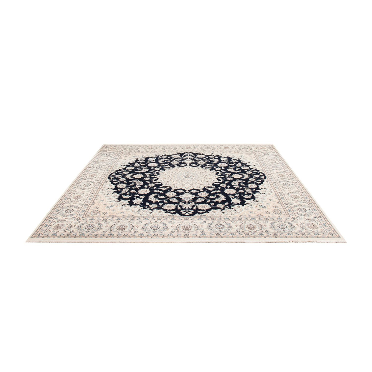 Perserteppich - Nain quadratisch  - 246 x 242 cm - dunkelblau