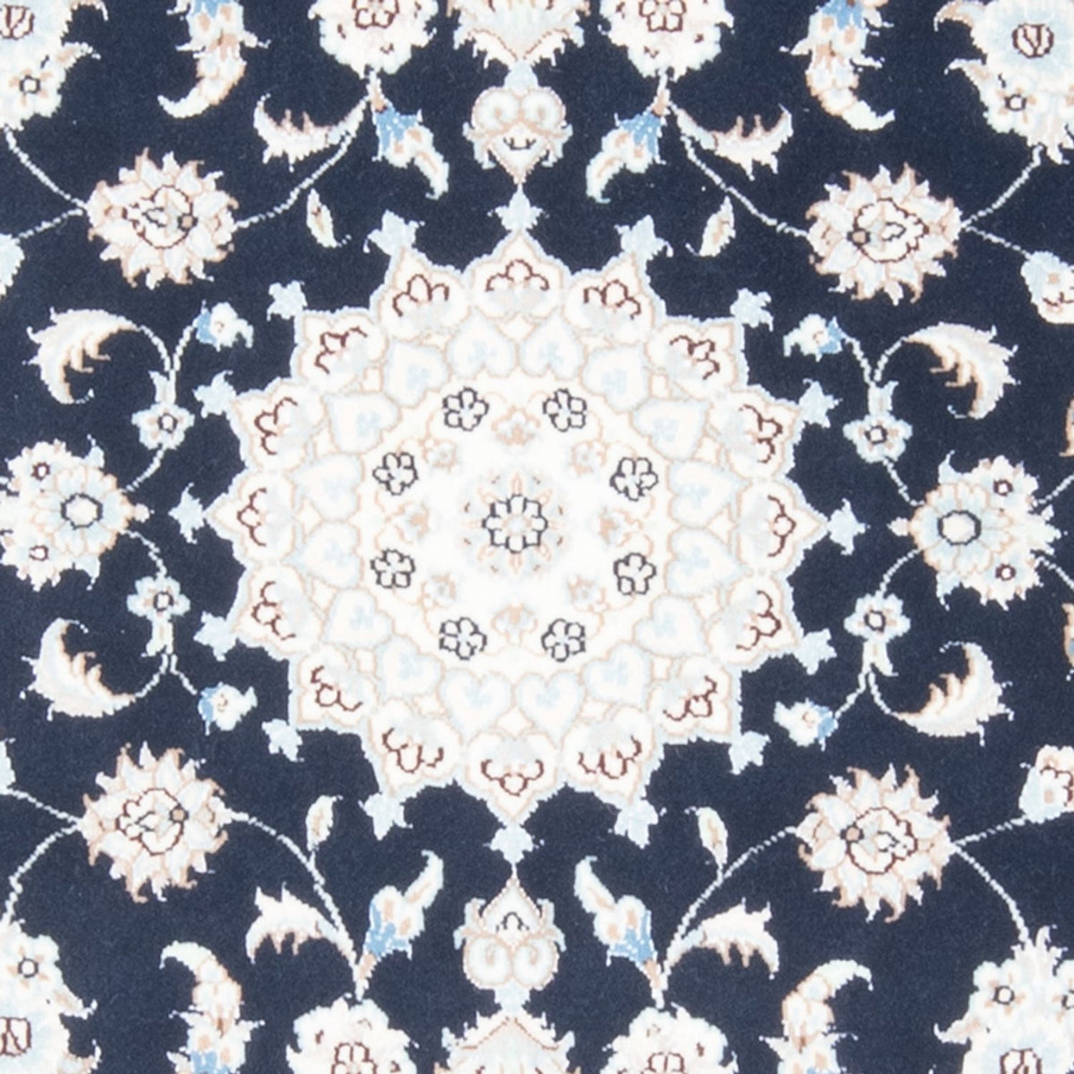 Läufer Perser - Nain - Royal - 200 x 81 cm - dunkelblau