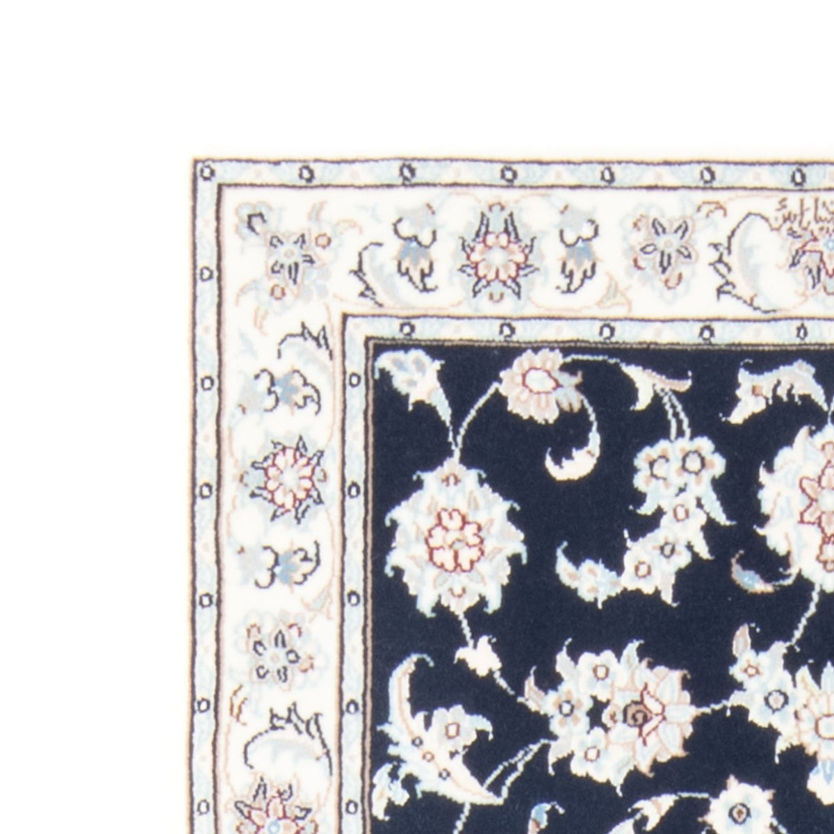 Läufer Perser - Nain - Royal - 198 x 78 cm - dunkelblau