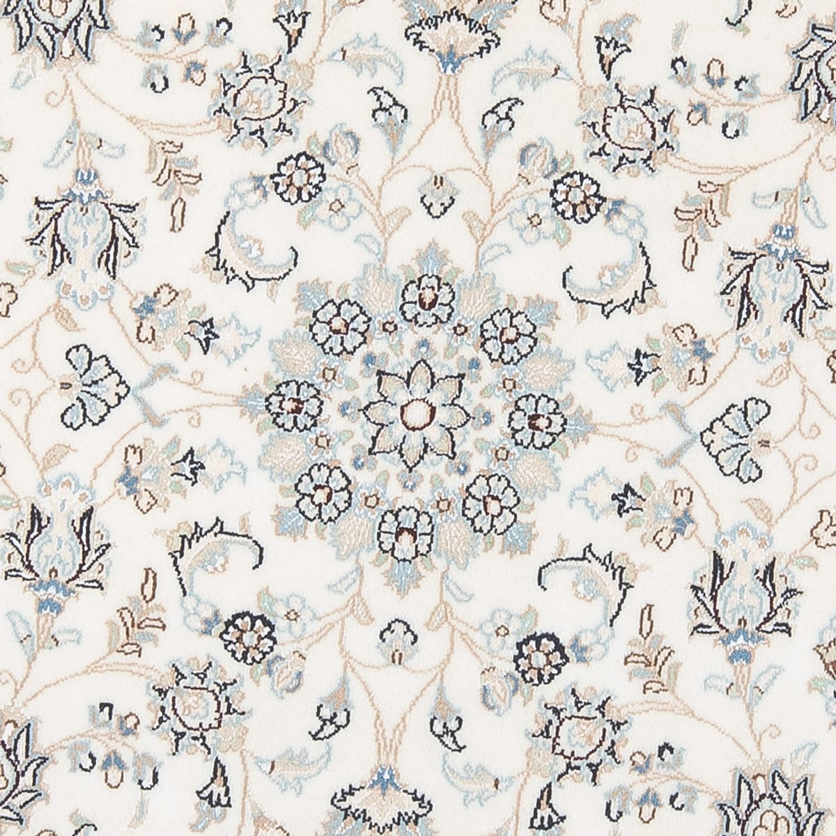 Perserteppich - Nain - Premium rund - 148 x 149 cm - creme
