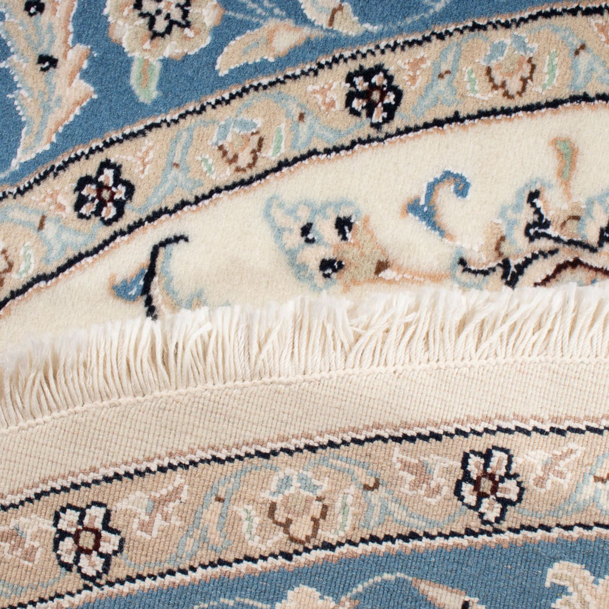 Perserteppich - Nain - Premium rund - 148 x 149 cm - creme