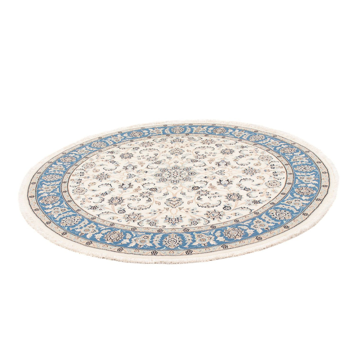 Perserteppich - Nain - Premium rund - 148 x 149 cm - creme
