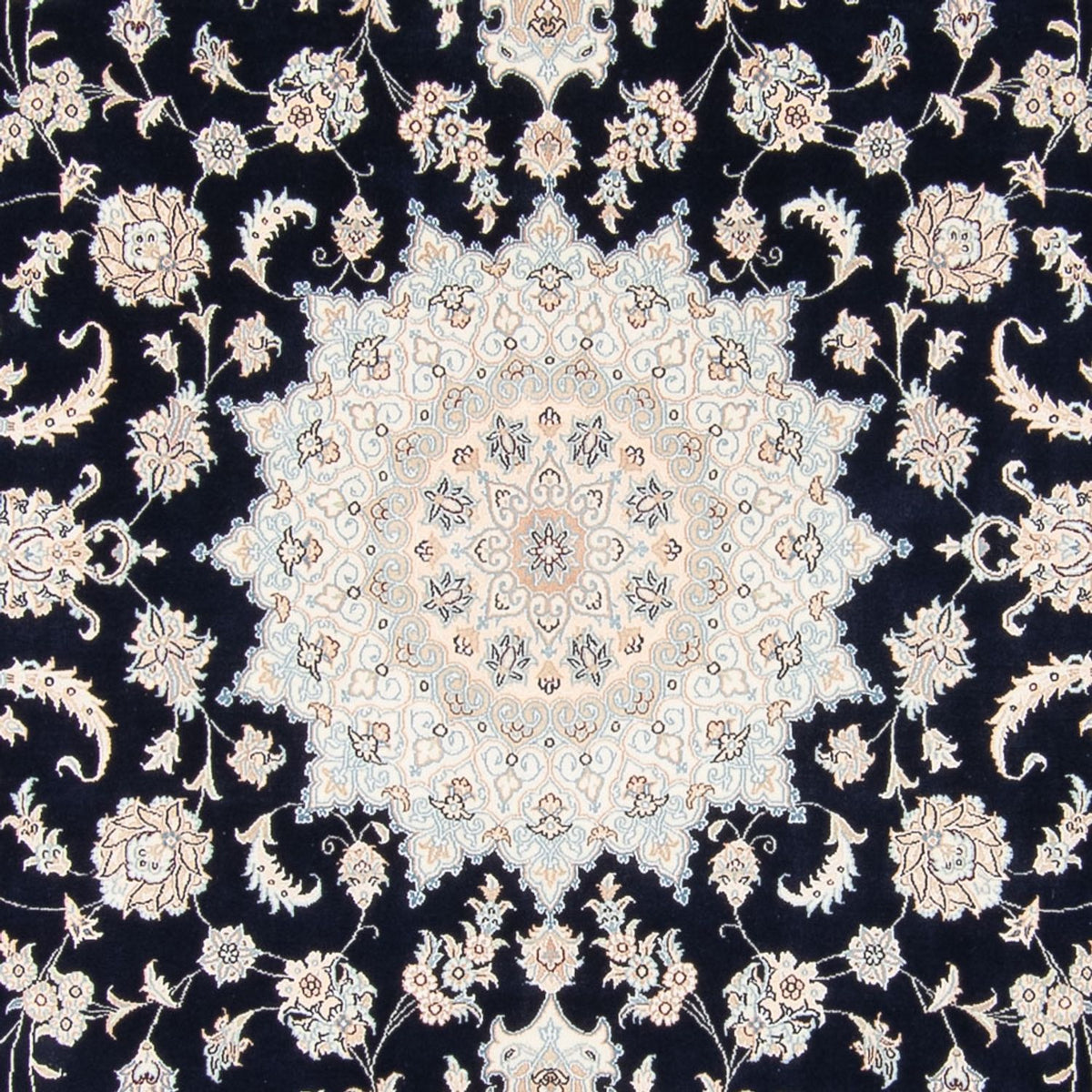 Perserteppich - Nain - 278 x 223 cm - dunkelblau
