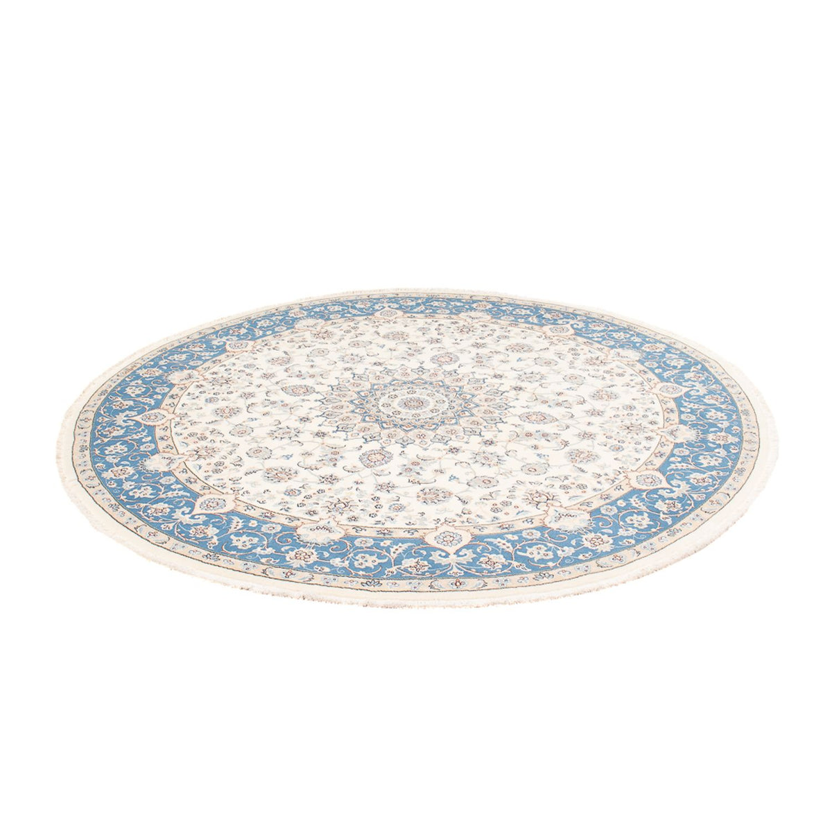 Perserteppich - Nain rund  - 197 x 196 cm - creme