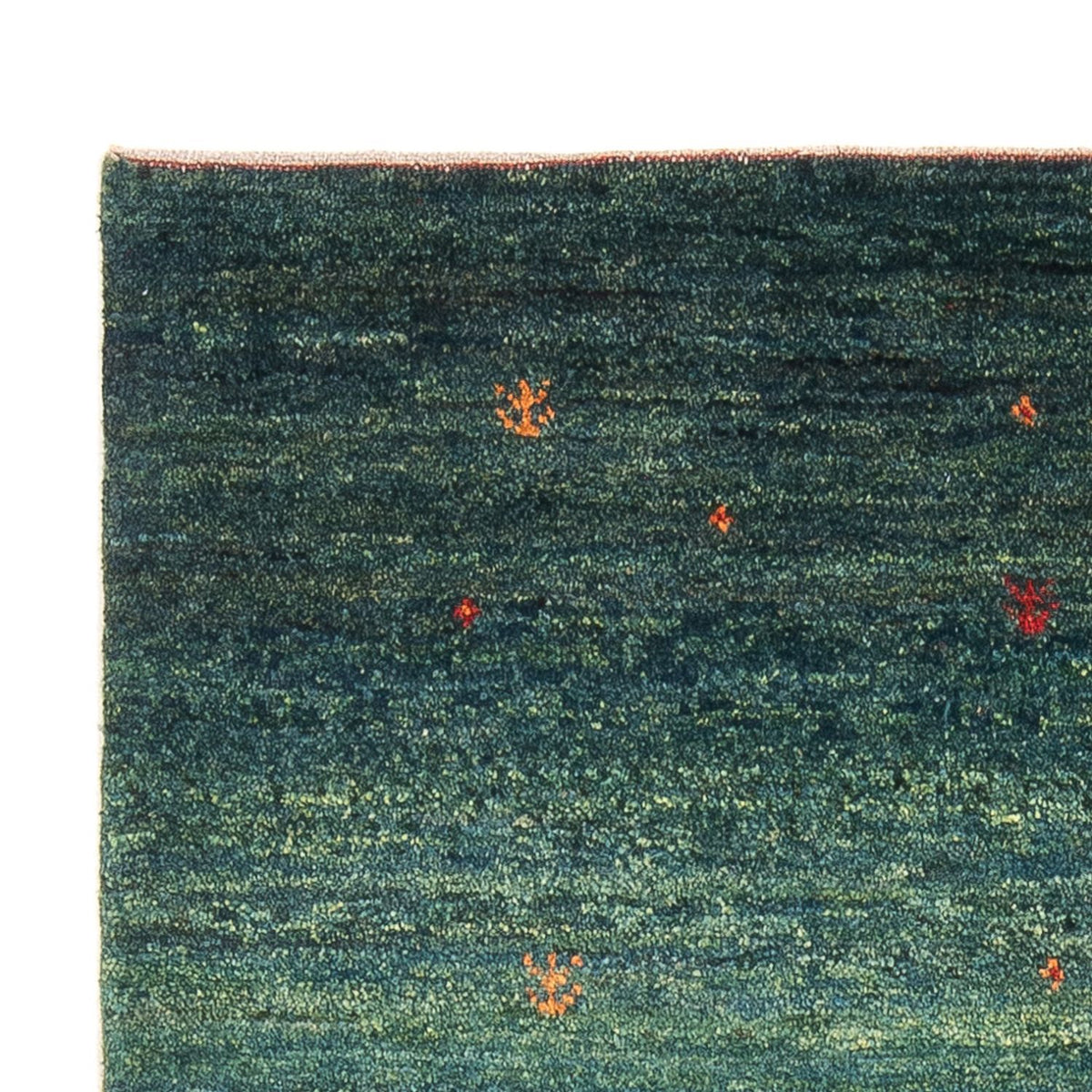 Gabbeh Teppich - Perser - 152 x 100 cm - dunkelgrün