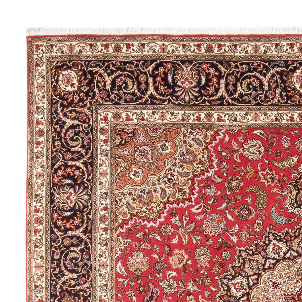Perserteppich - Täbriz - Royal quadratisch - 252 x 252 cm - rot