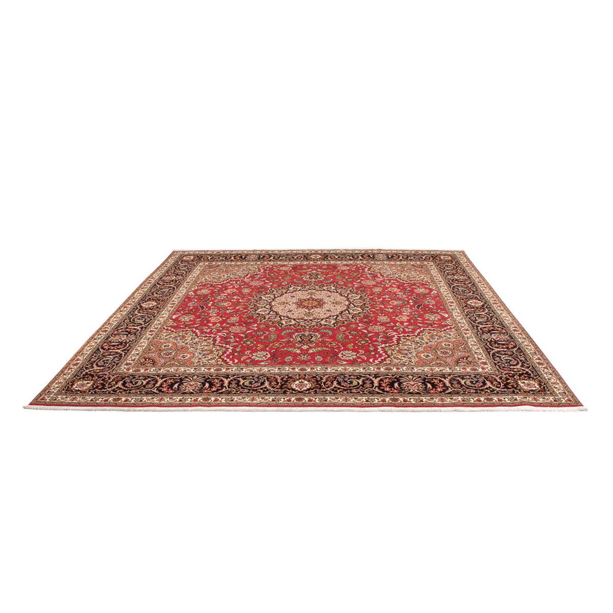 Perserteppich - Täbriz - Royal quadratisch - 252 x 252 cm - rot