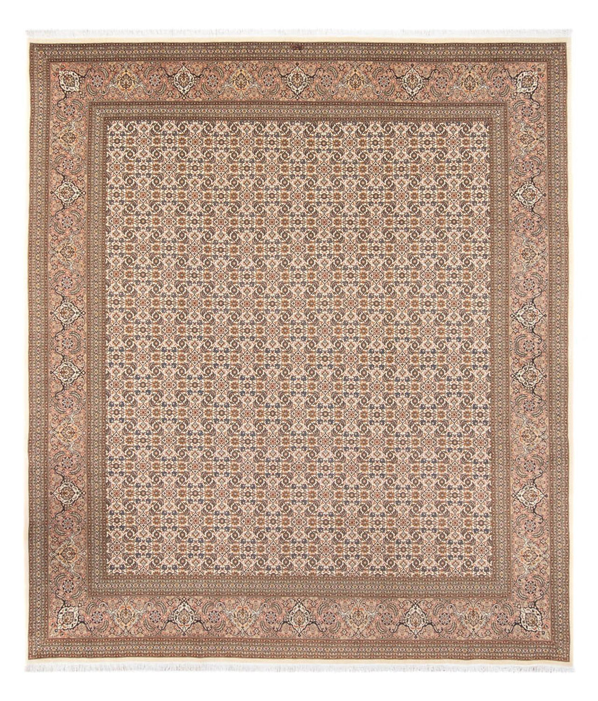 Perserteppich - Täbriz - Royal - 290 x 253 cm - dunkelbeige