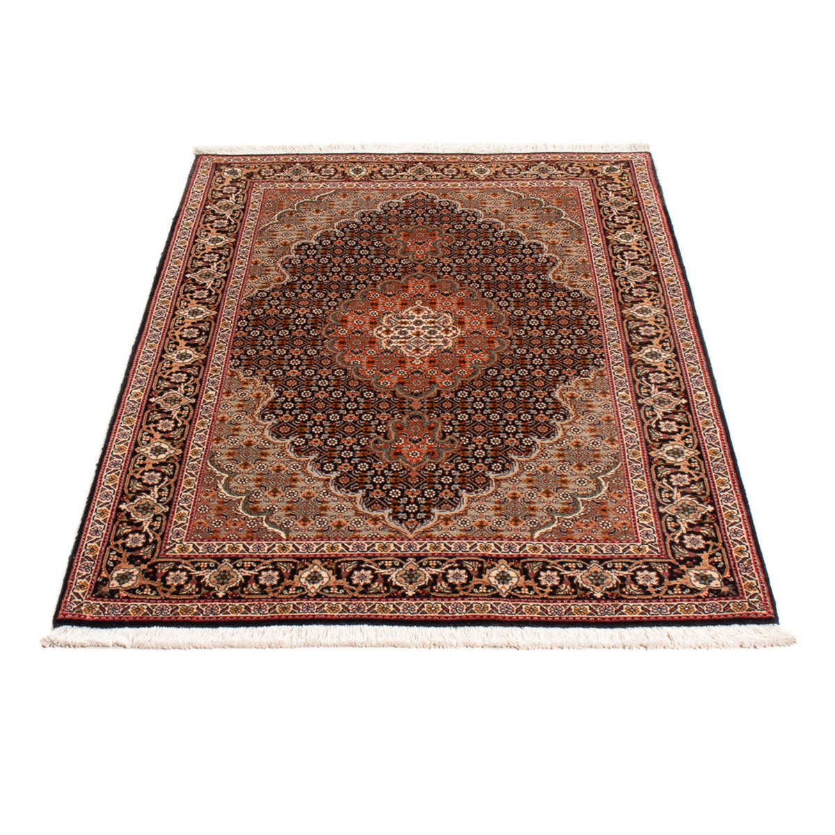 Perserteppich - Täbriz - Royal - 122 x 84 cm - dunkelblau