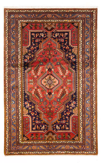 Hamadan Teppich 140x222cm - Perserteppich - rot