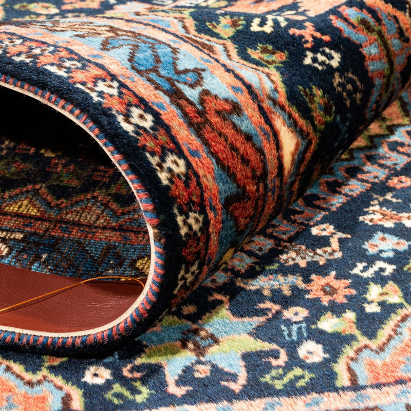 Perserteppich - Nomadic - 120 x 81 cm - dunkelblau