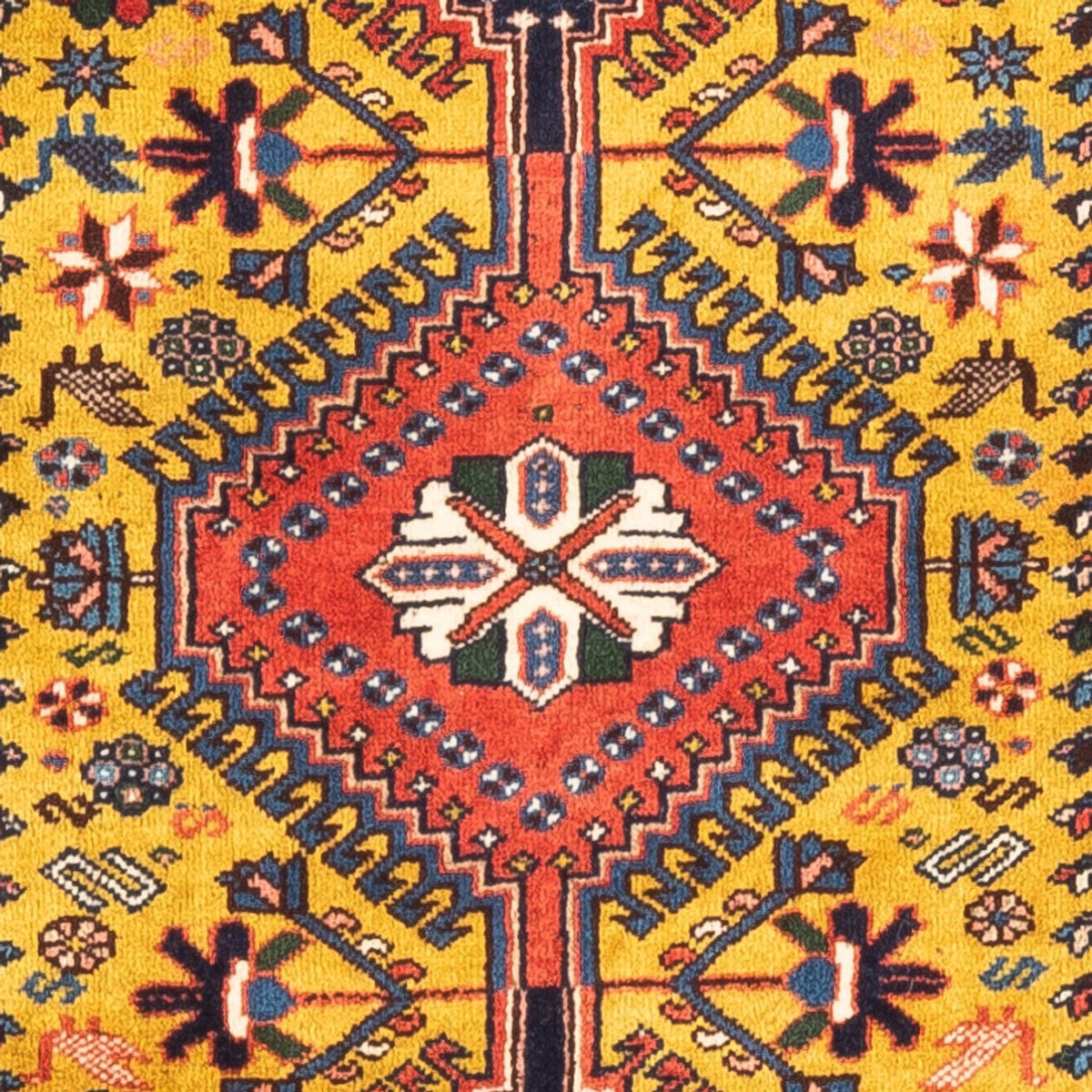 Perserteppich - Nomadic - 127 x 80 cm - gelb