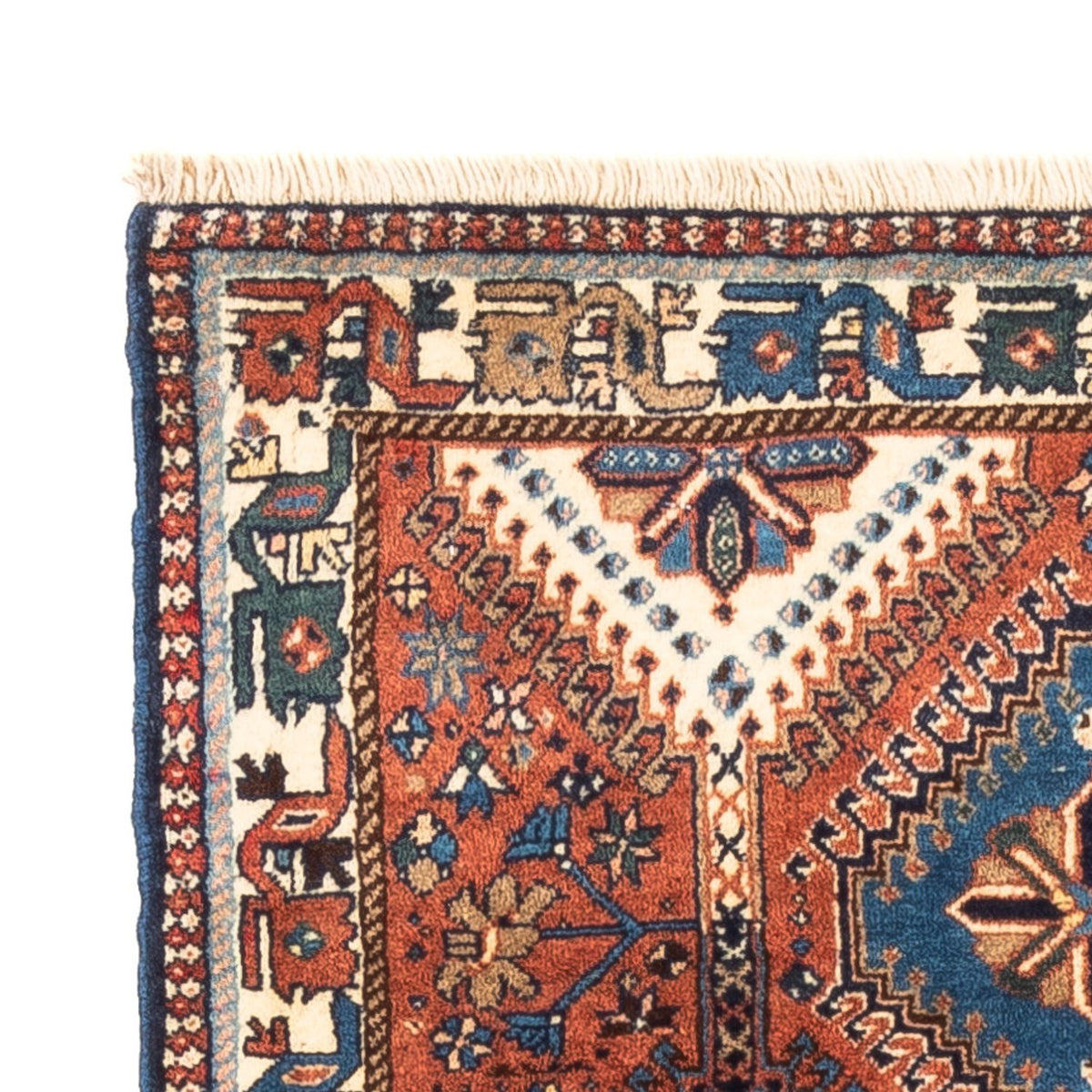 Perserteppich - Nomadic - 128 x 81 cm - rot