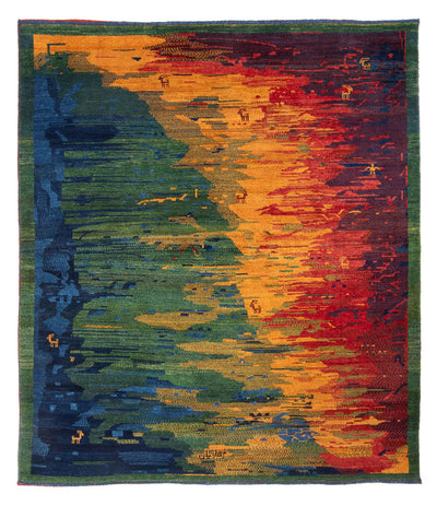 Gabbeh Persisch Teppich 200x228cm - Perserteppich Wollteppich