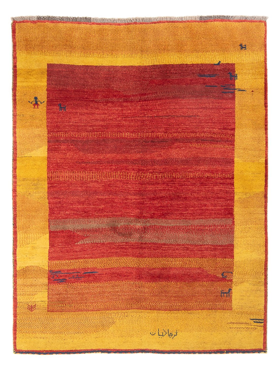 Gabbeh Teppich - Perser - 200 x 155 cm - mehrfarbig
