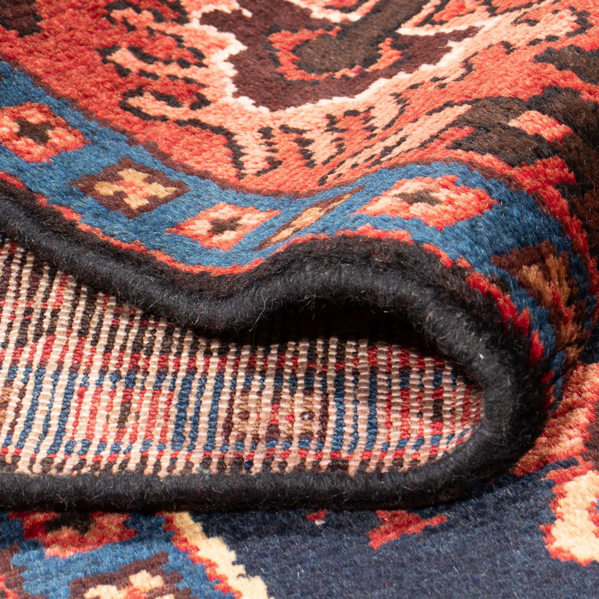 Perserteppich - Nomadic - Royal - 207 x 137 cm - dunkelblau