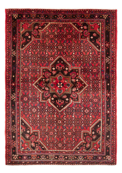 Hamadan Teppich 156x225cm - Perserteppich - rot