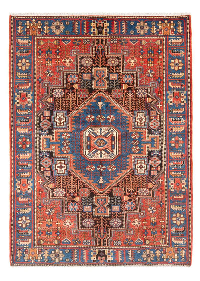 Hamadan Teppich 150x202cm - Perserteppich - blau