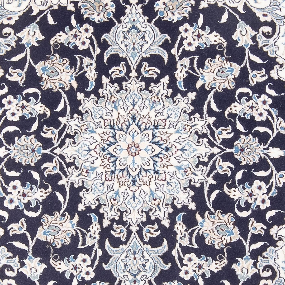 Perserteppich - Nain - Royal - 190 x 149 cm - dunkelblau