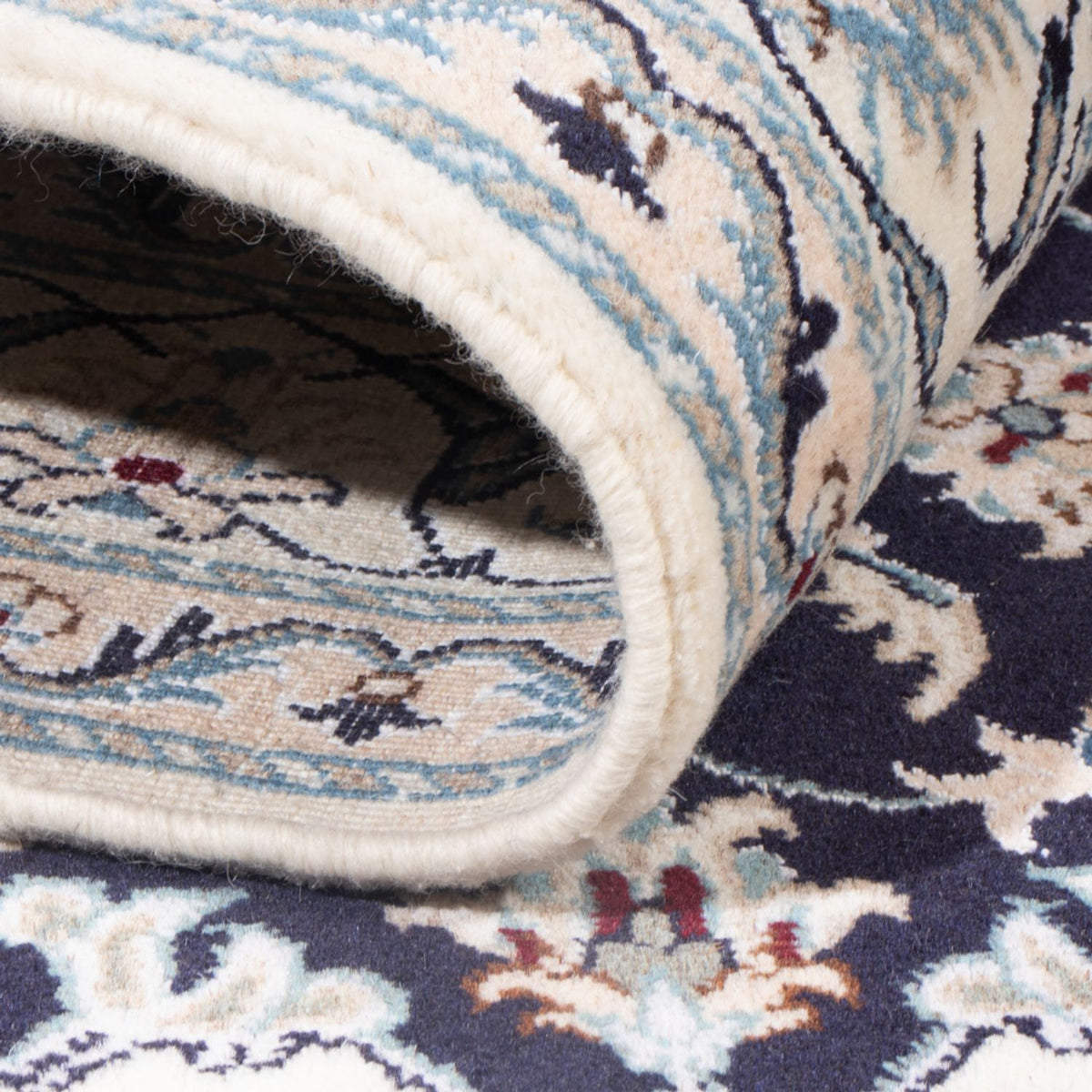 Perserteppich - Nain - Royal - 204 x 141 cm - dunkelblau