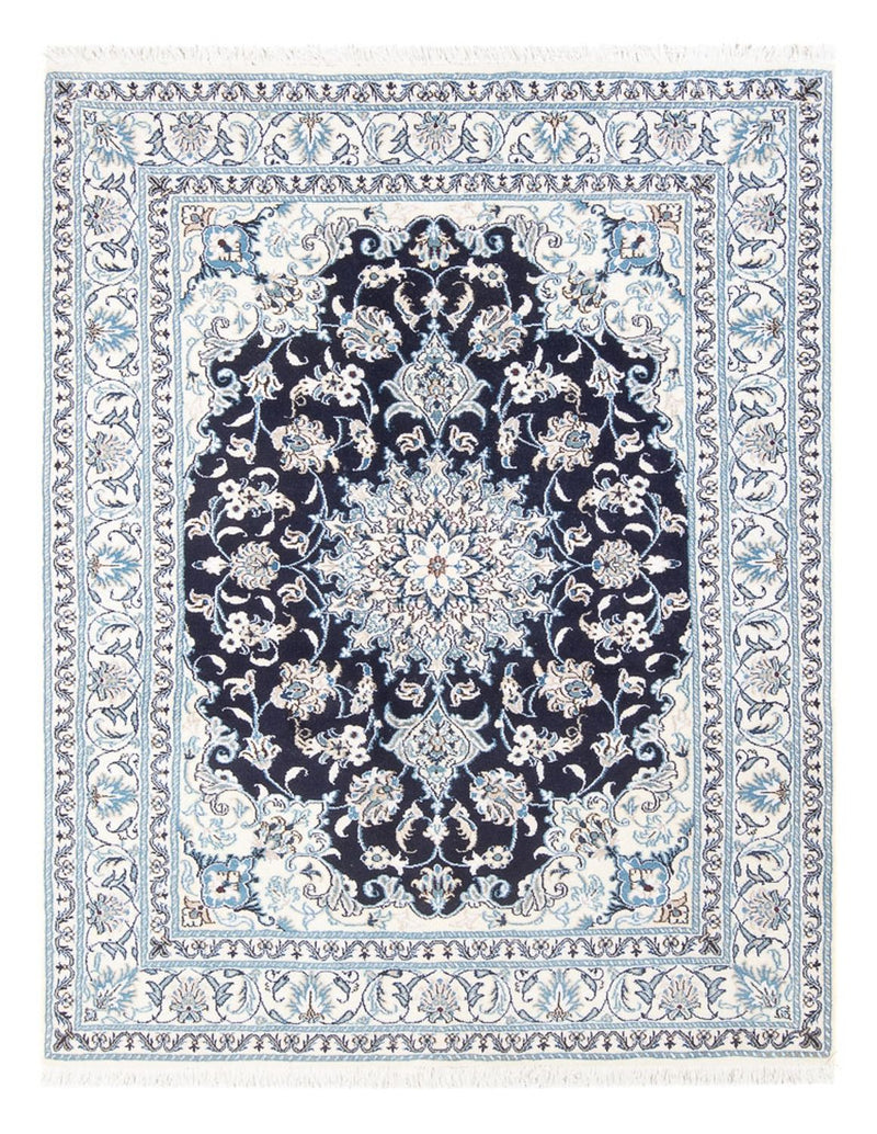 Perserteppich - Nain - Royal - 205 x 146 cm - dunkelblau