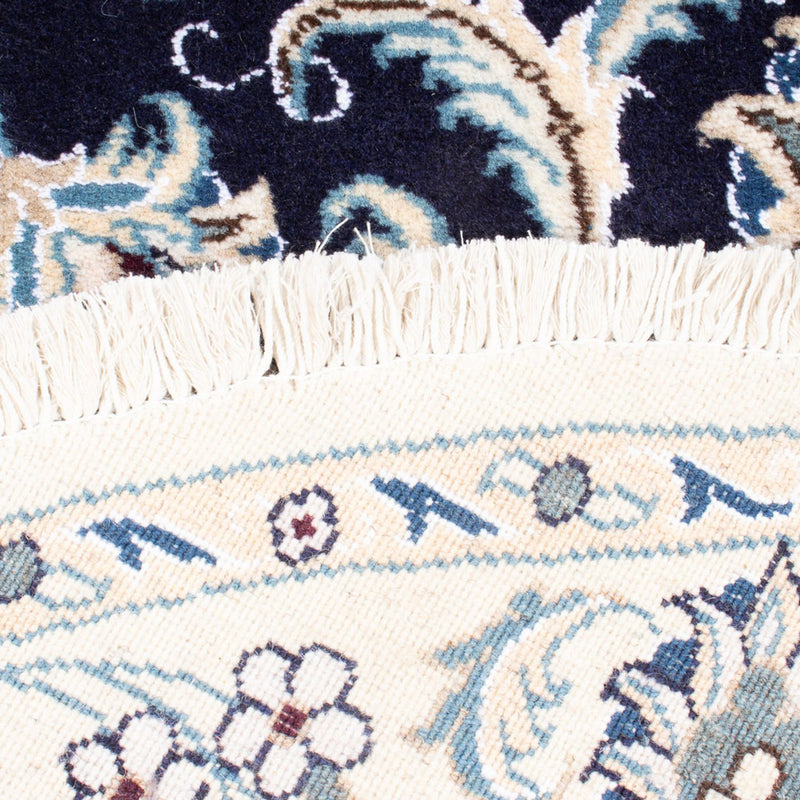 Perserteppich - Nain rund  - 150 x 150 cm - dunkelblau