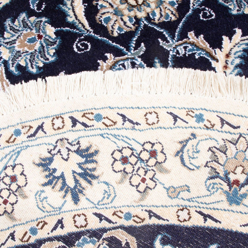 Perserteppich - Nain rund  - 150 x 150 cm - dunkelblau