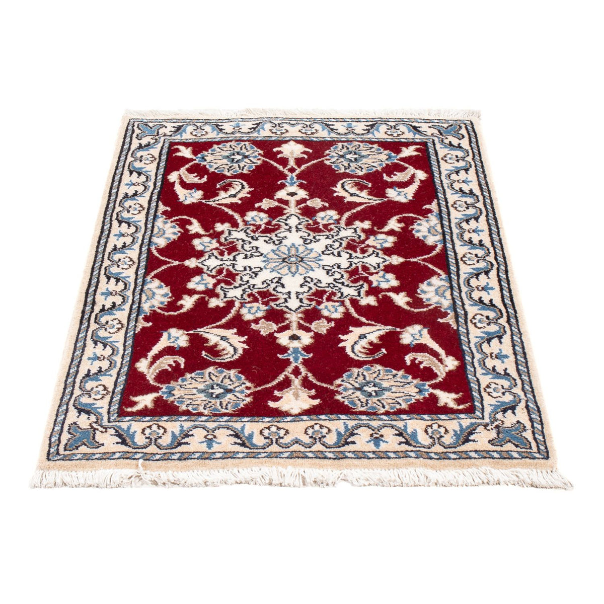 Perserteppich - Nain - Royal - 90 x 60 cm - rot