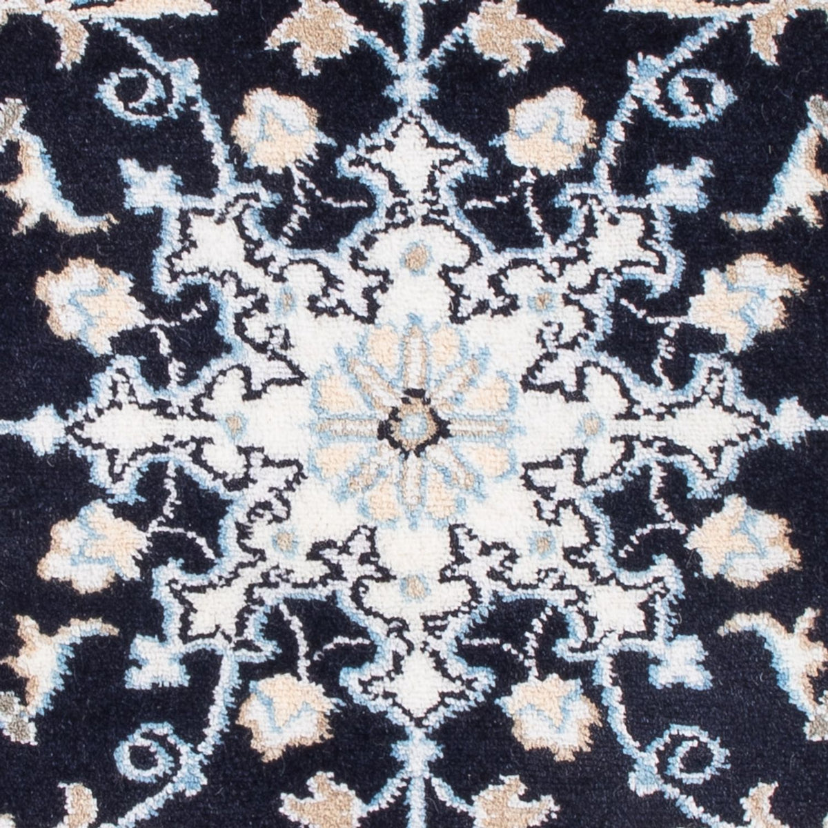 Perserteppich - Nain - Royal - 90 x 60 cm - dunkelblau