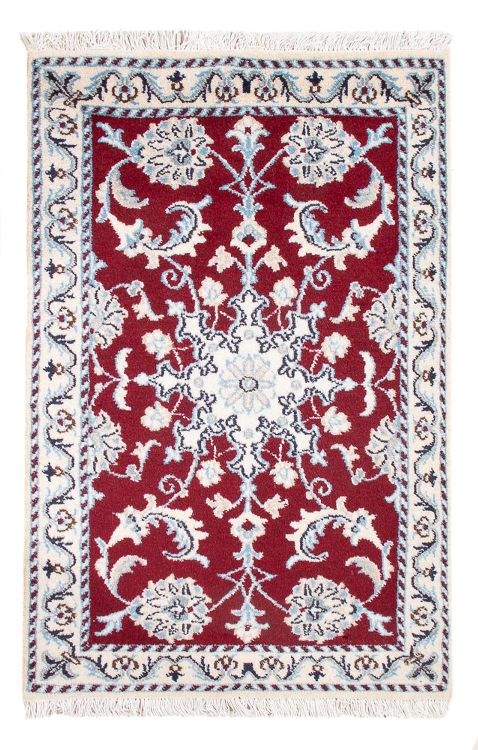 Perserteppich - Nain - Royal - 90 x 60 cm - rot