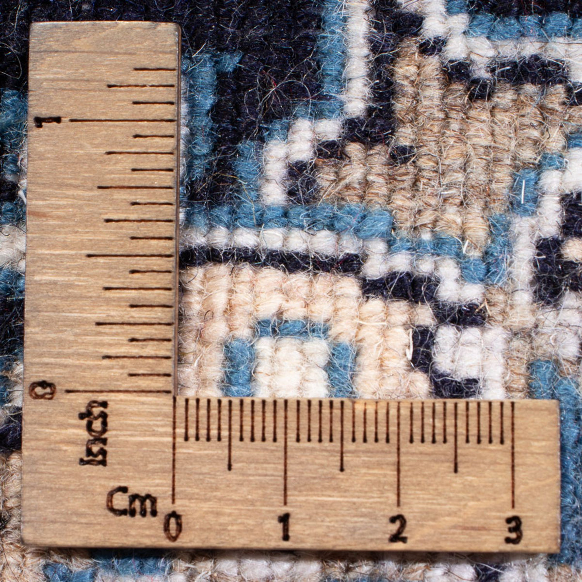 Perserteppich - Nain - Royal - 60 x 40 cm - dunkelblau