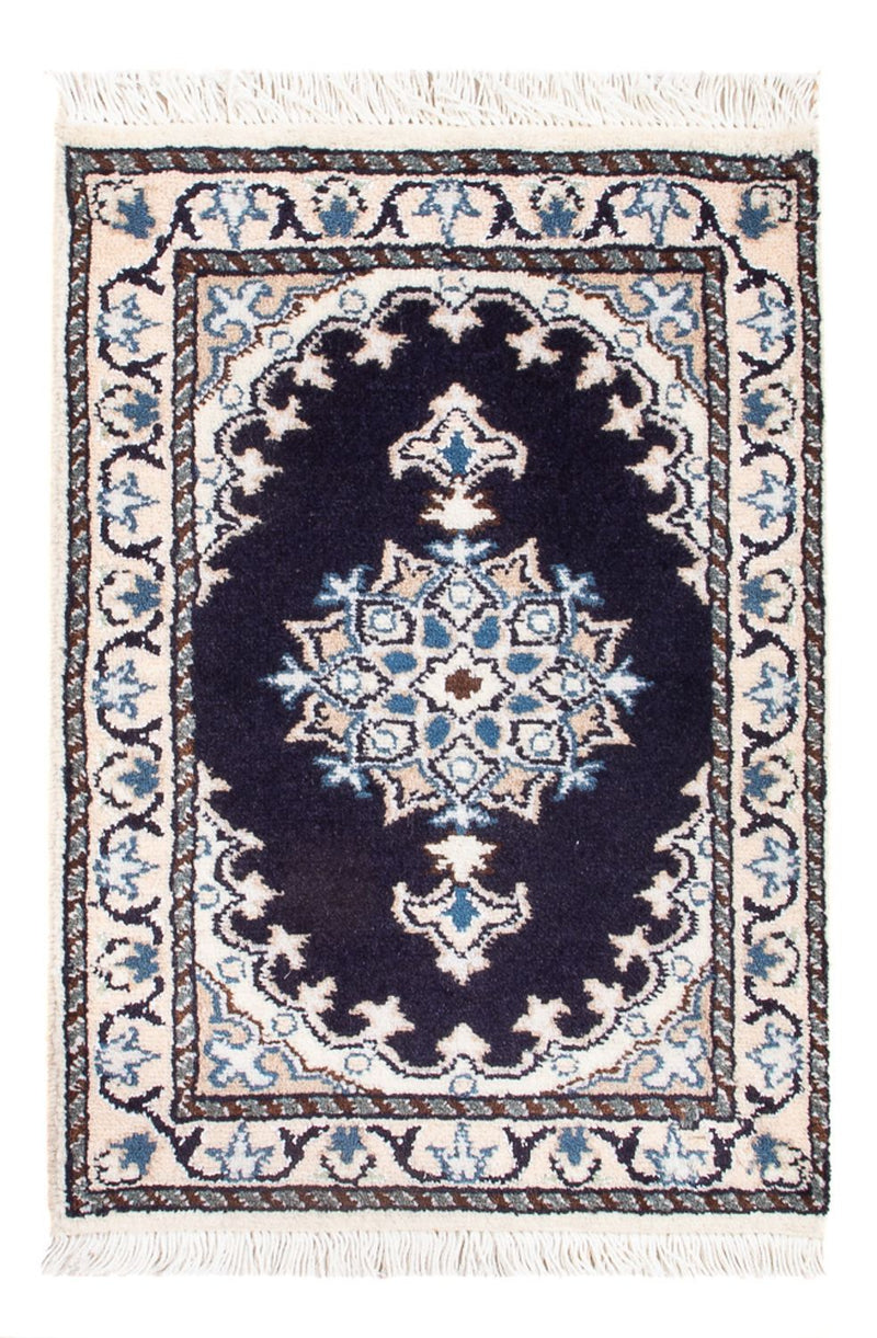 Perserteppich - Nain - Royal - 60 x 40 cm - dunkelblau
