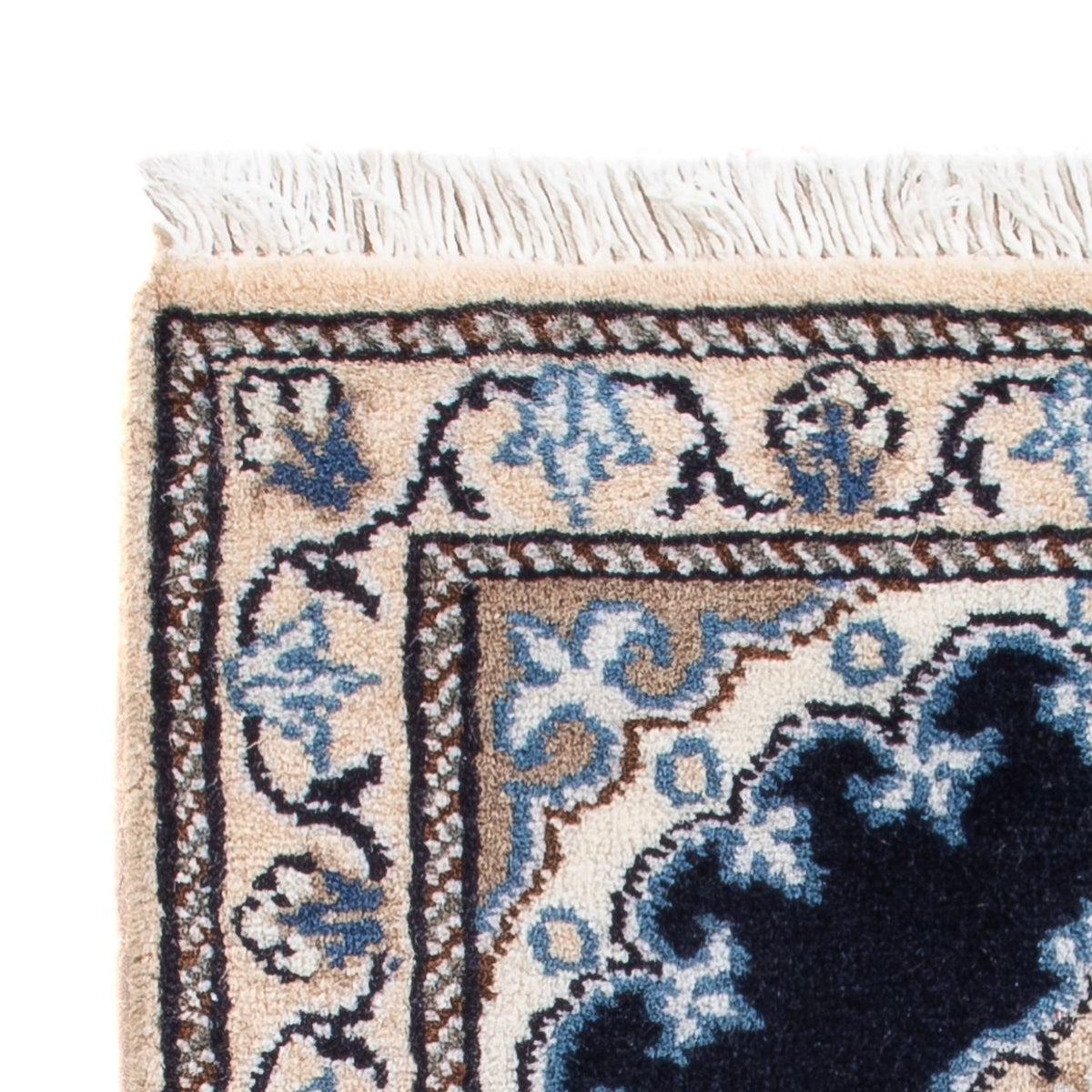 Perserteppich - Nain - Royal - 60 x 40 cm - dunkelblau