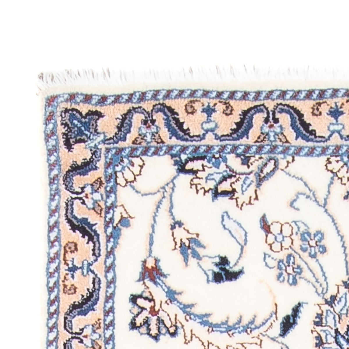 Läufer Perser - Nain - 292 x 81 cm - silber