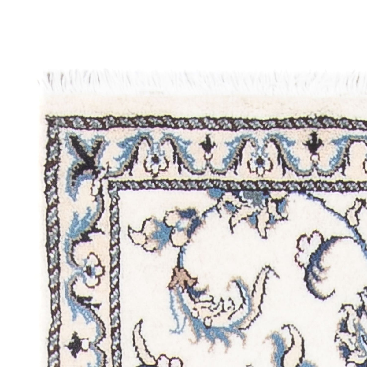 Läufer Perser - Nain - 286 x 77 cm - silber