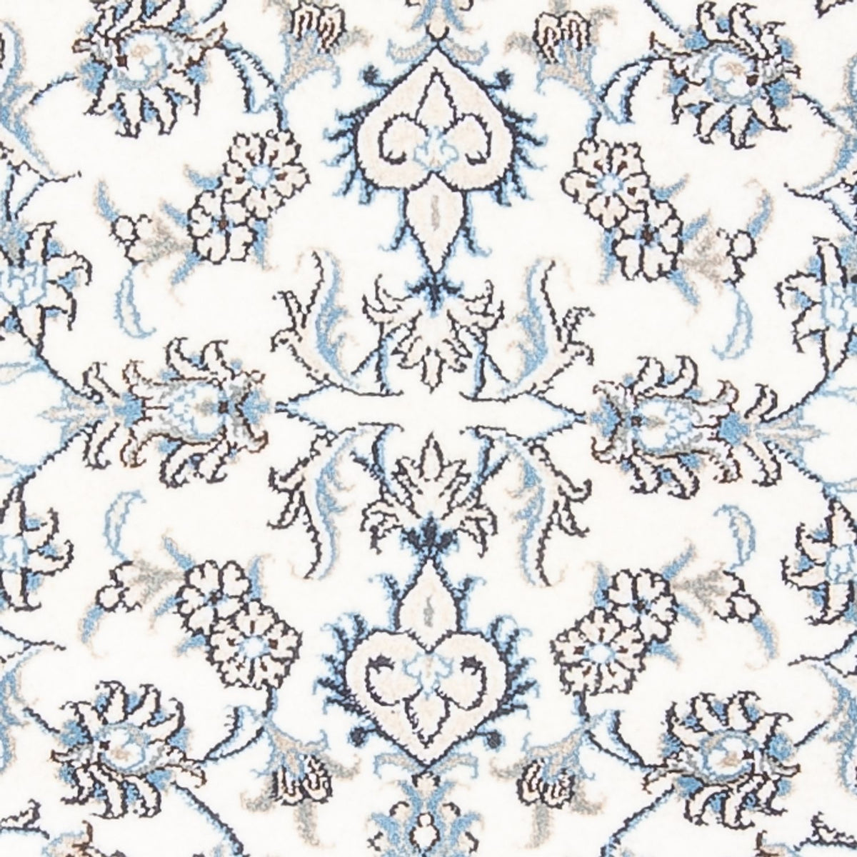 Läufer Perser - Nain - 198 x 78 cm - silber