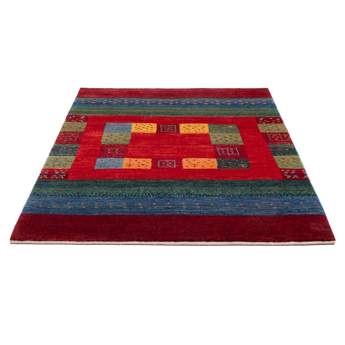 Gabbeh Teppich - Perser - 182 x 117 cm - mehrfarbig