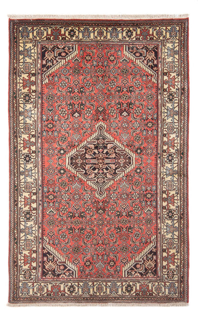 Hamadan Teppich 125x160cm - Perserteppich - rot