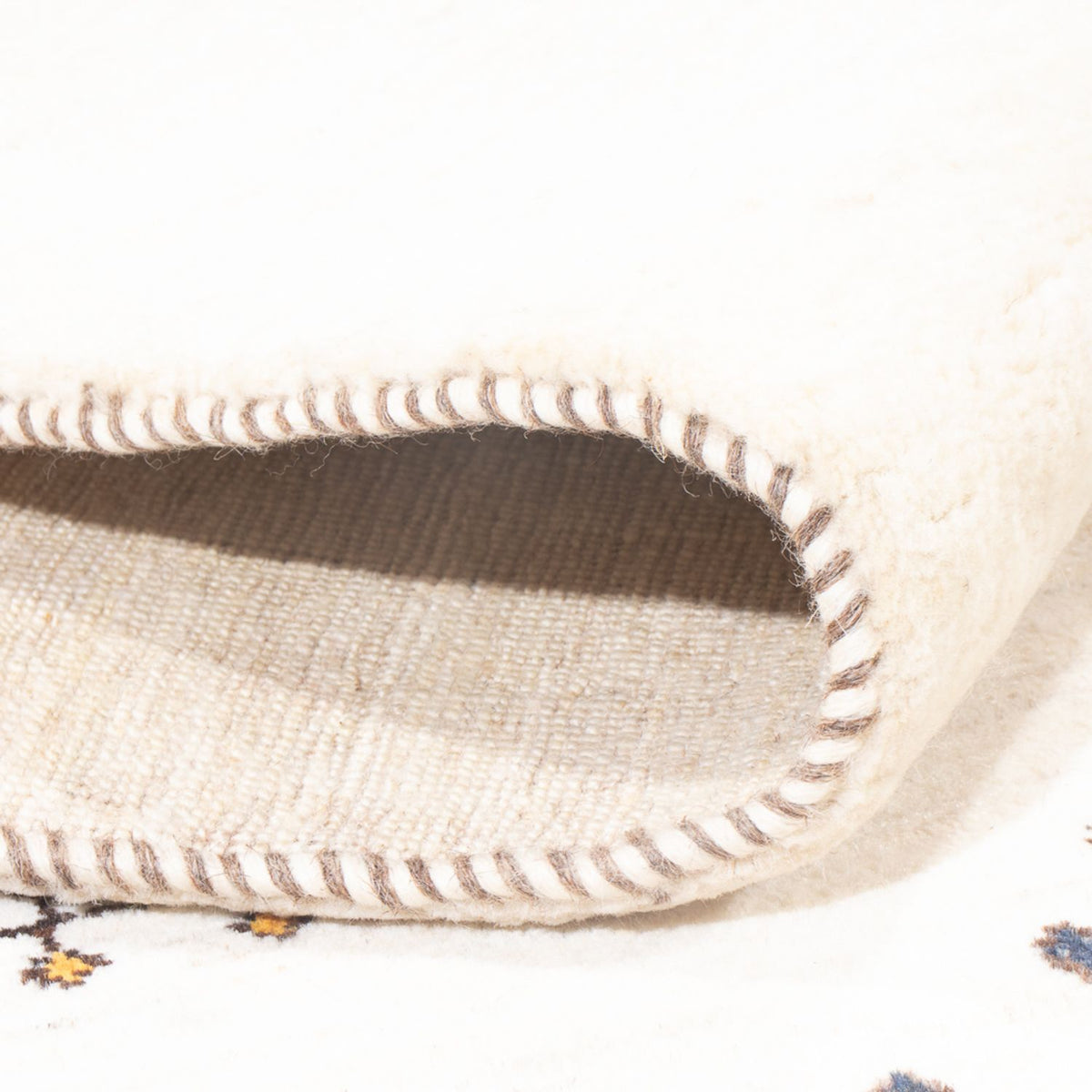 Gabbeh Teppich - Loribaft Perser - 233 x 166 cm - weiß