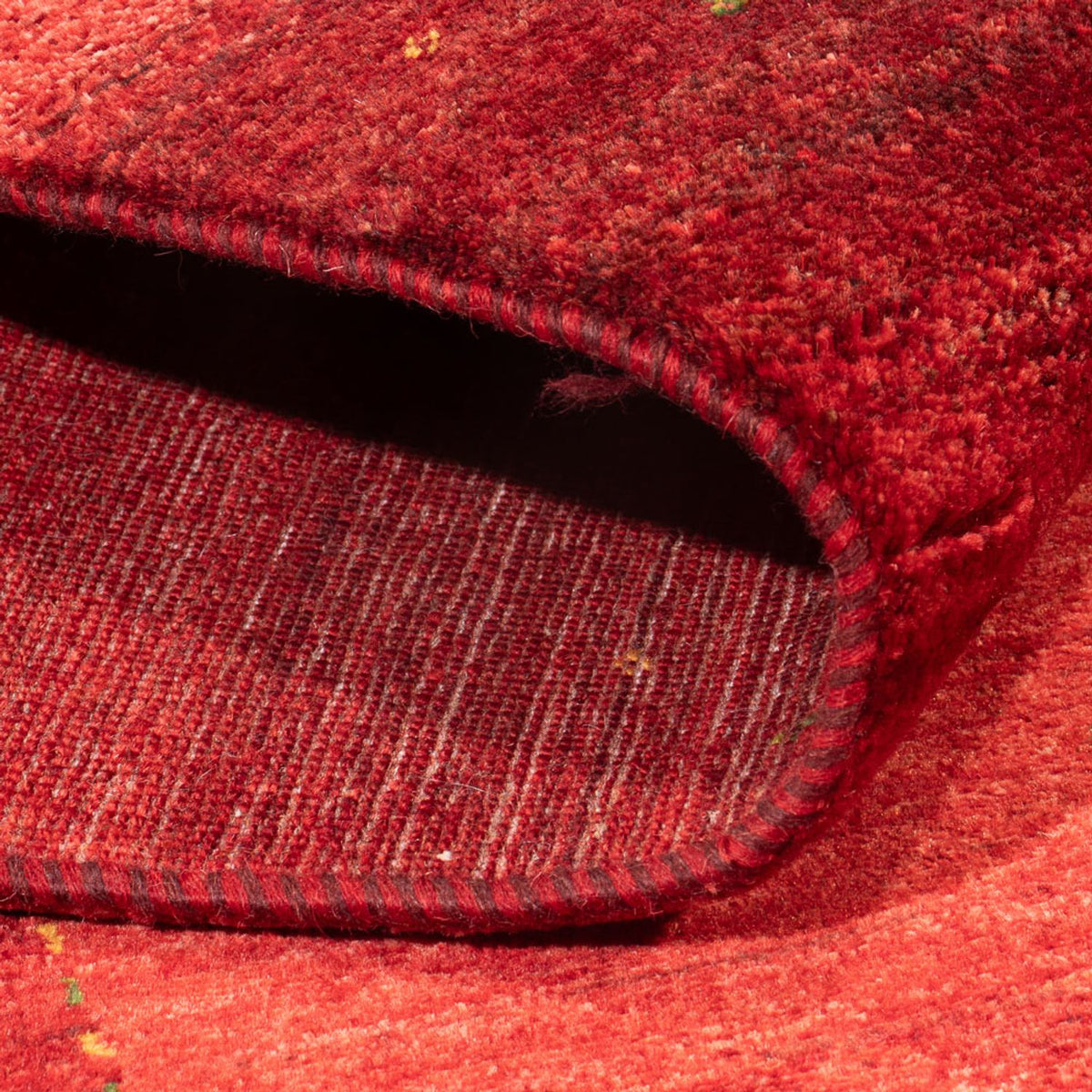 Gabbeh Teppich - Loribaft Perser - 226 x 174 cm - rot