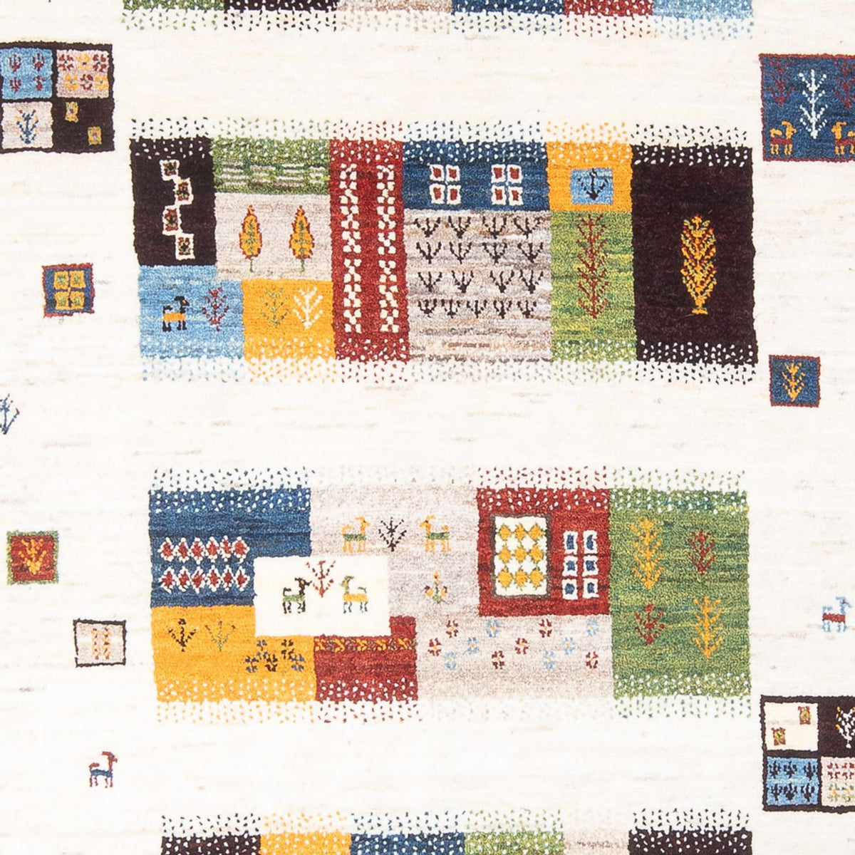 Gabbeh Teppich - Loribaft Perser - 258 x 178 cm - mehrfarbig