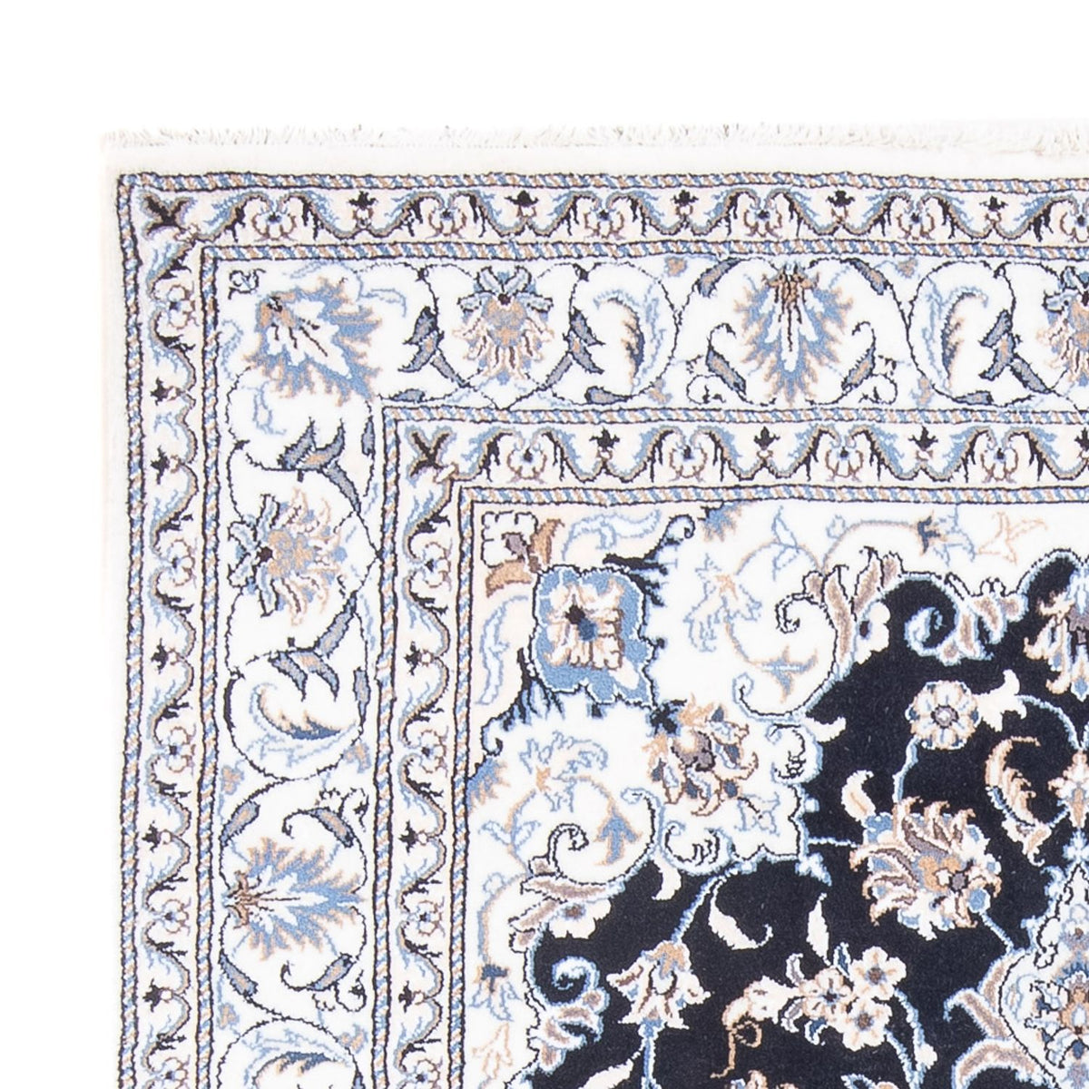 Perserteppich - Nain - Royal - 210 x 145 cm - dunkelblau