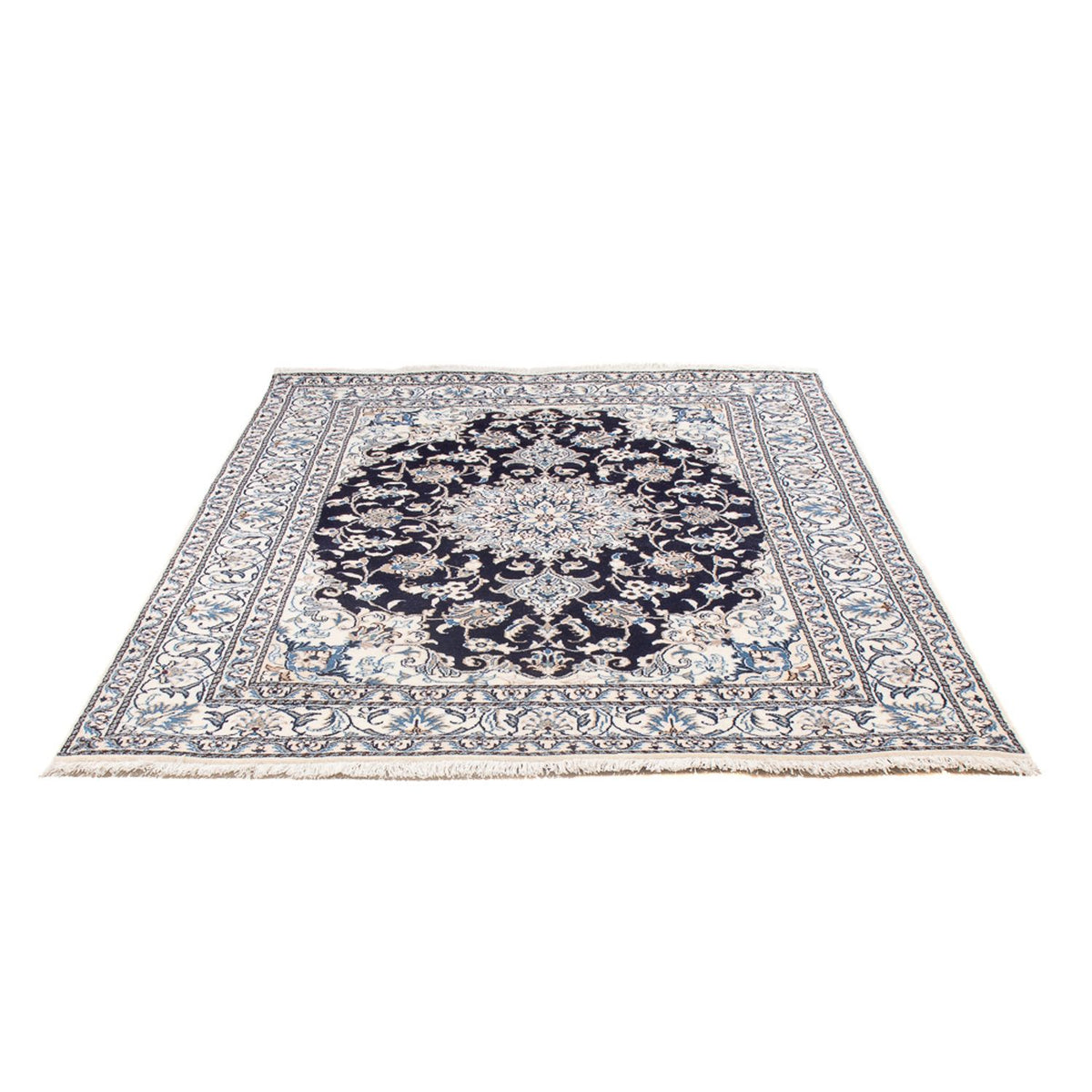 Perserteppich - Nain - Royal - 200 x 155 cm - dunkelblau