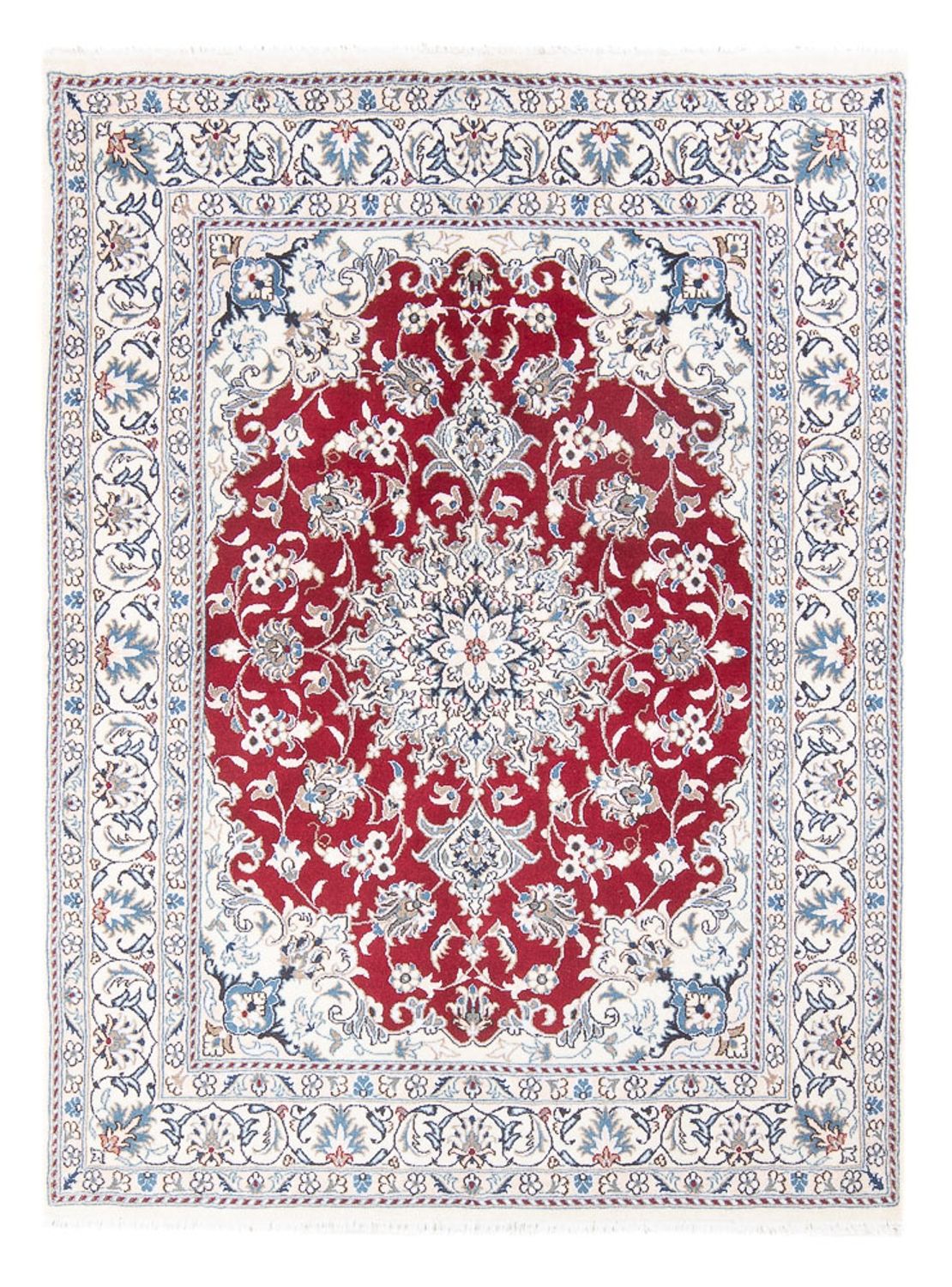 Perserteppich - Nain - Royal - 197 x 142 cm - rot