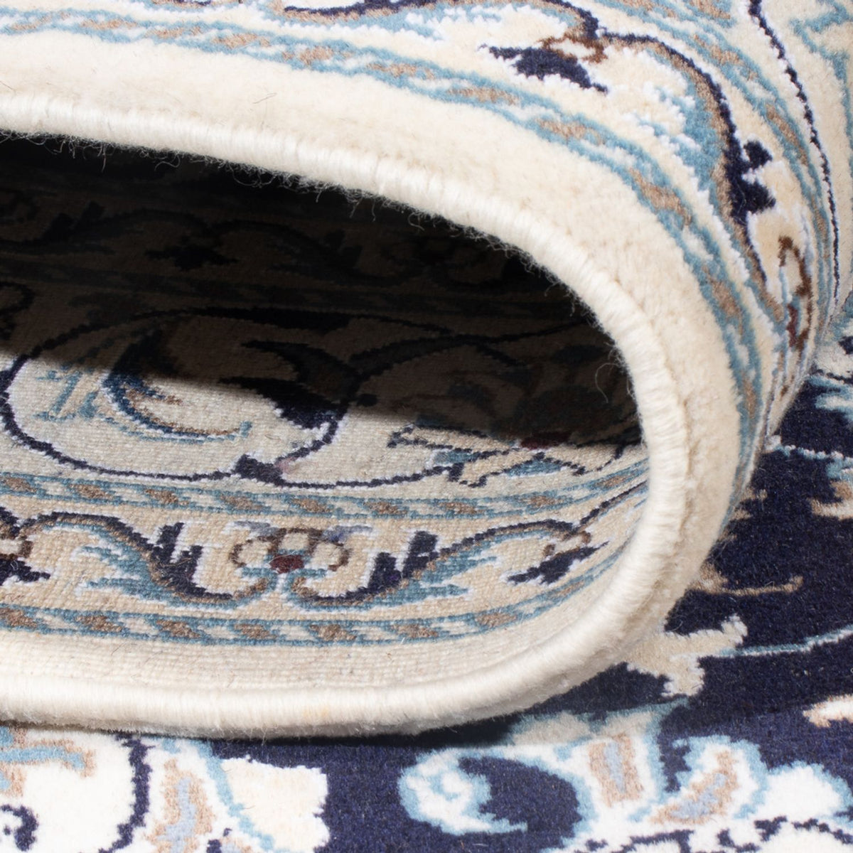 Perserteppich - Nain - Royal - 202 x 156 cm - dunkelblau