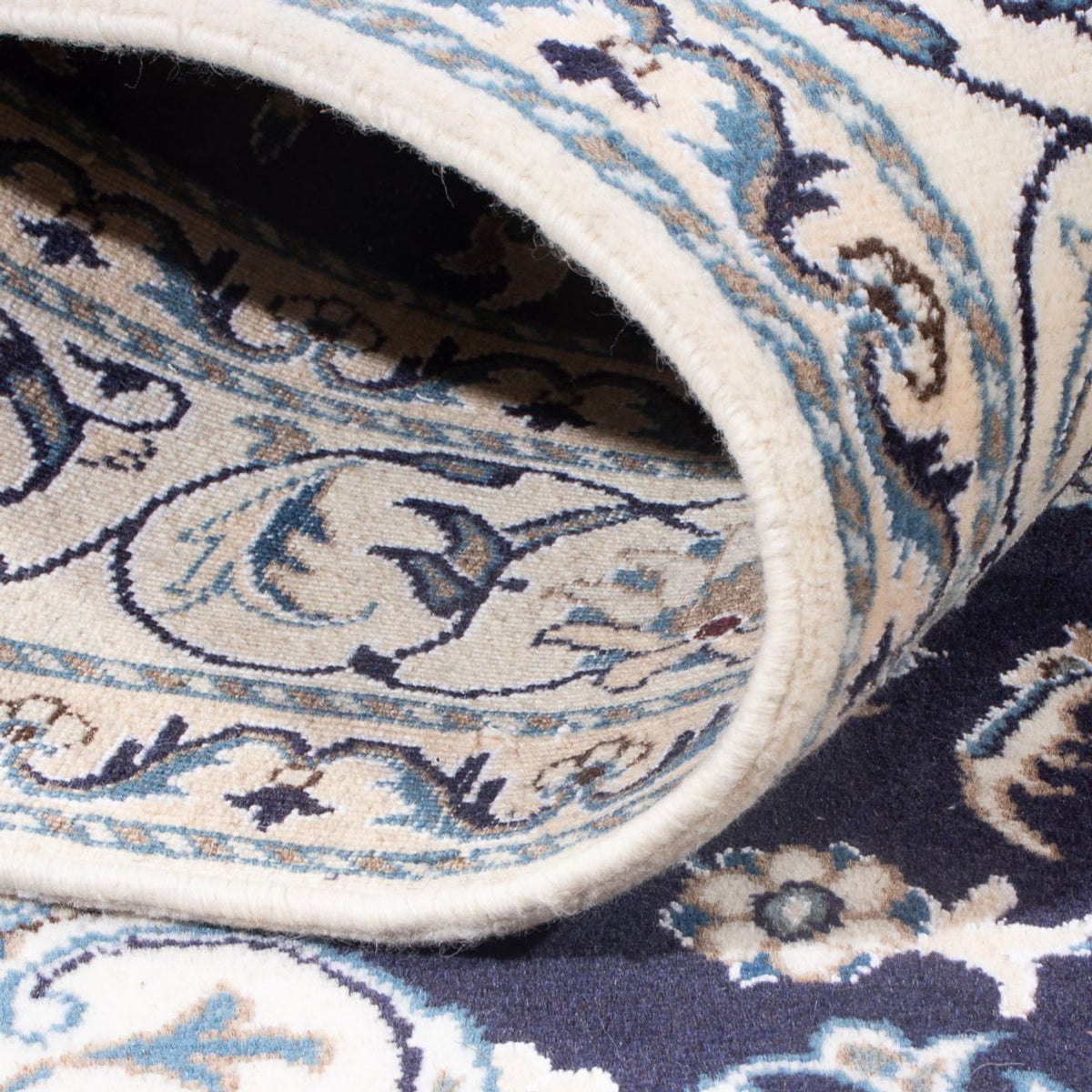 Perserteppich - Nain - Royal - 200 x 147 cm - dunkelblau