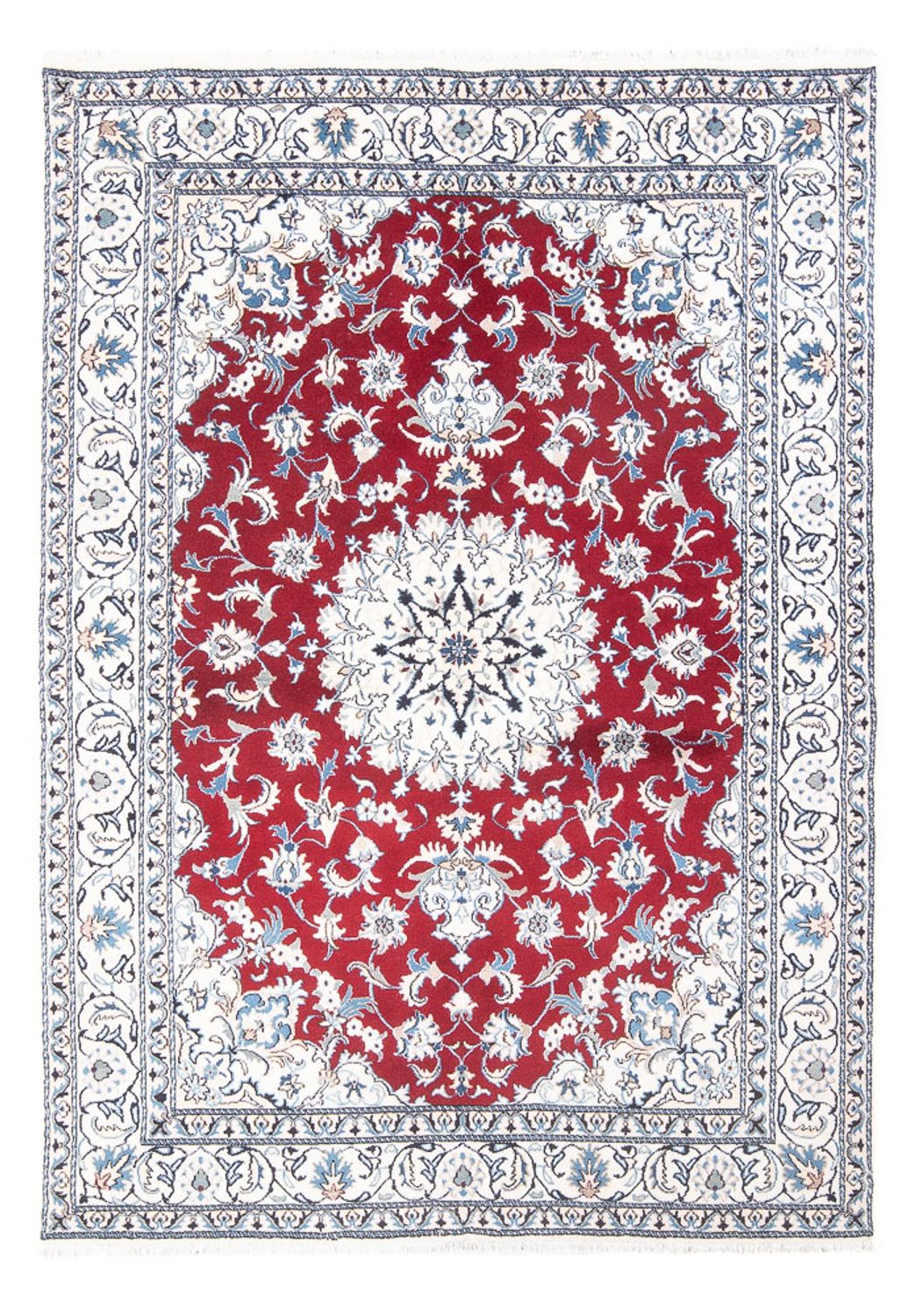 Perserteppich - Nain - 233 x 165 cm - rot