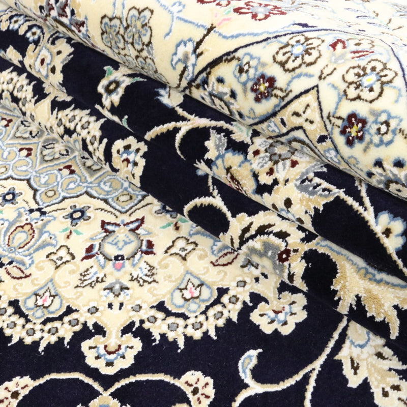 Perserteppich - Nain - Royal - 350 x 246 cm - dunkelblau