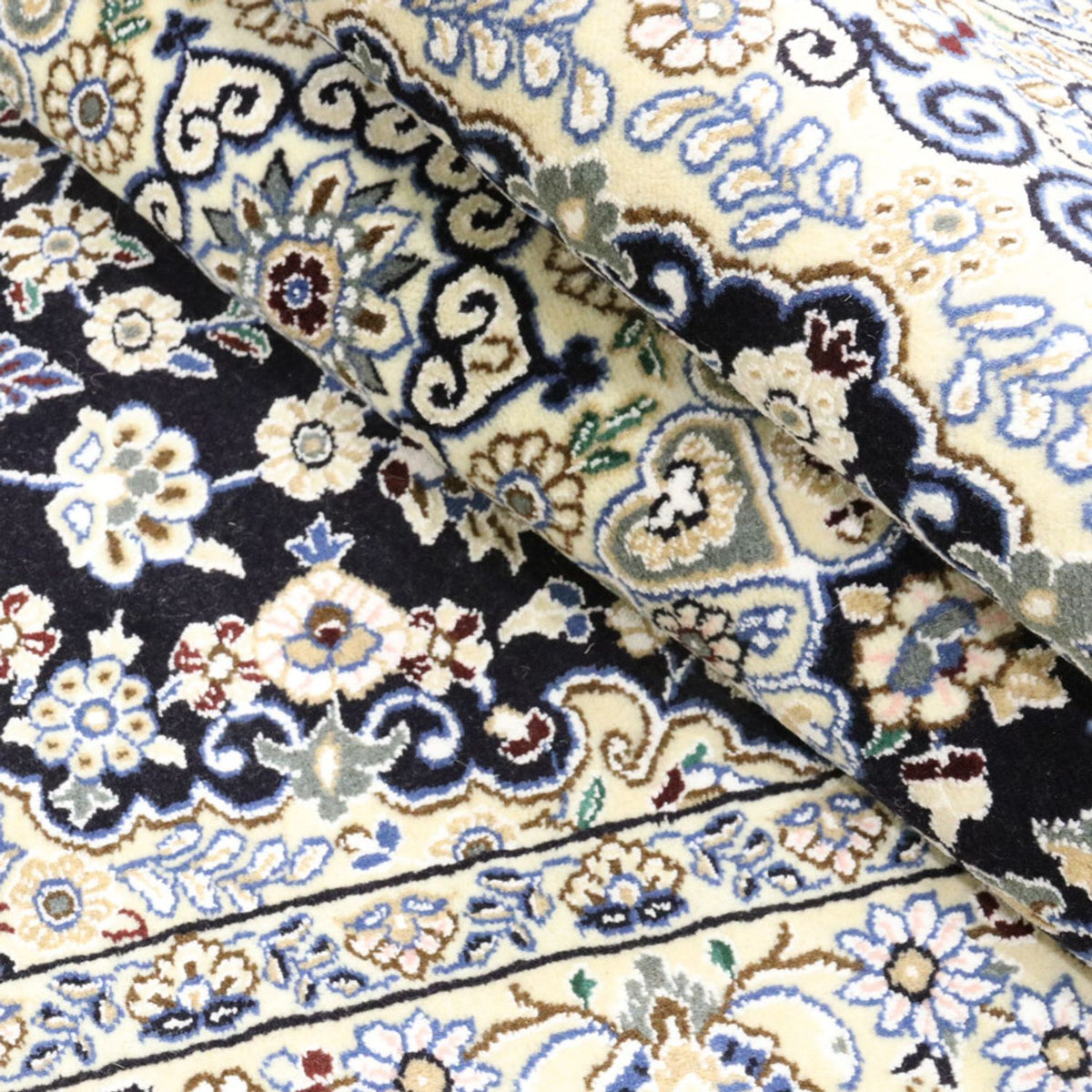 Perserteppich - Nain - Royal - 202 x 130 cm - dunkelblau
