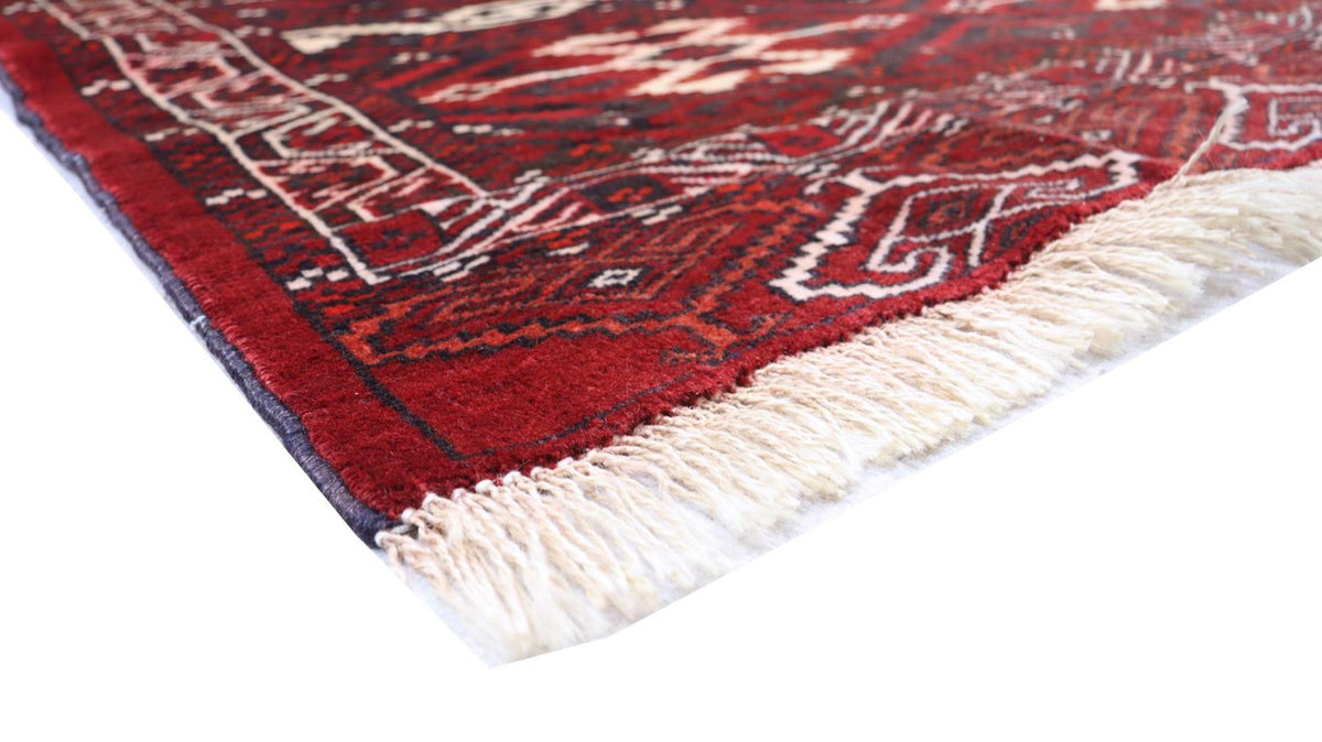 Afghan Teppich - Buchara 165 x 90 cm - dunkelrot